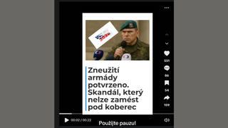 Fact Check: NEJSOU důkazy, že česká armáda byla zneužita ke sledování opozice