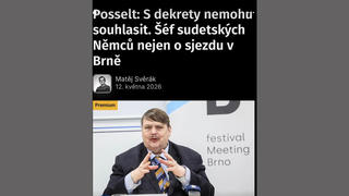 Fact Check: Předseda spolku sudetských Němců NEŘEKL českým médiím, že cílem sdružení je znovuzískání konfiskovaného majetku
