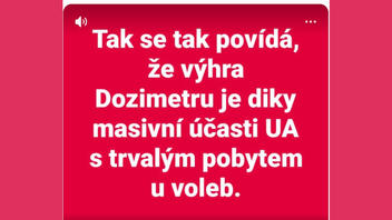 Fact Check: Ukrajinci s trvalým pobytem v České republice NEMOHLI volit v říjnových komunálních a senátních volbách v roce 2026